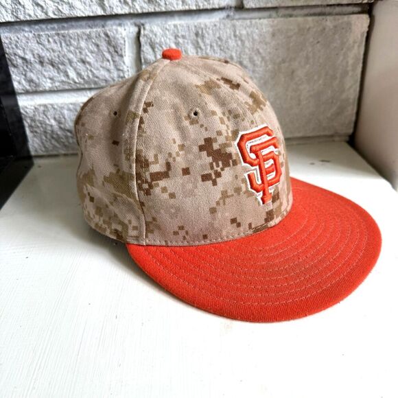 San Francisco Giants MLB New Era 59Fifty On-Field Baseball Cap Hat Desert Camo - Picture 2 of 7